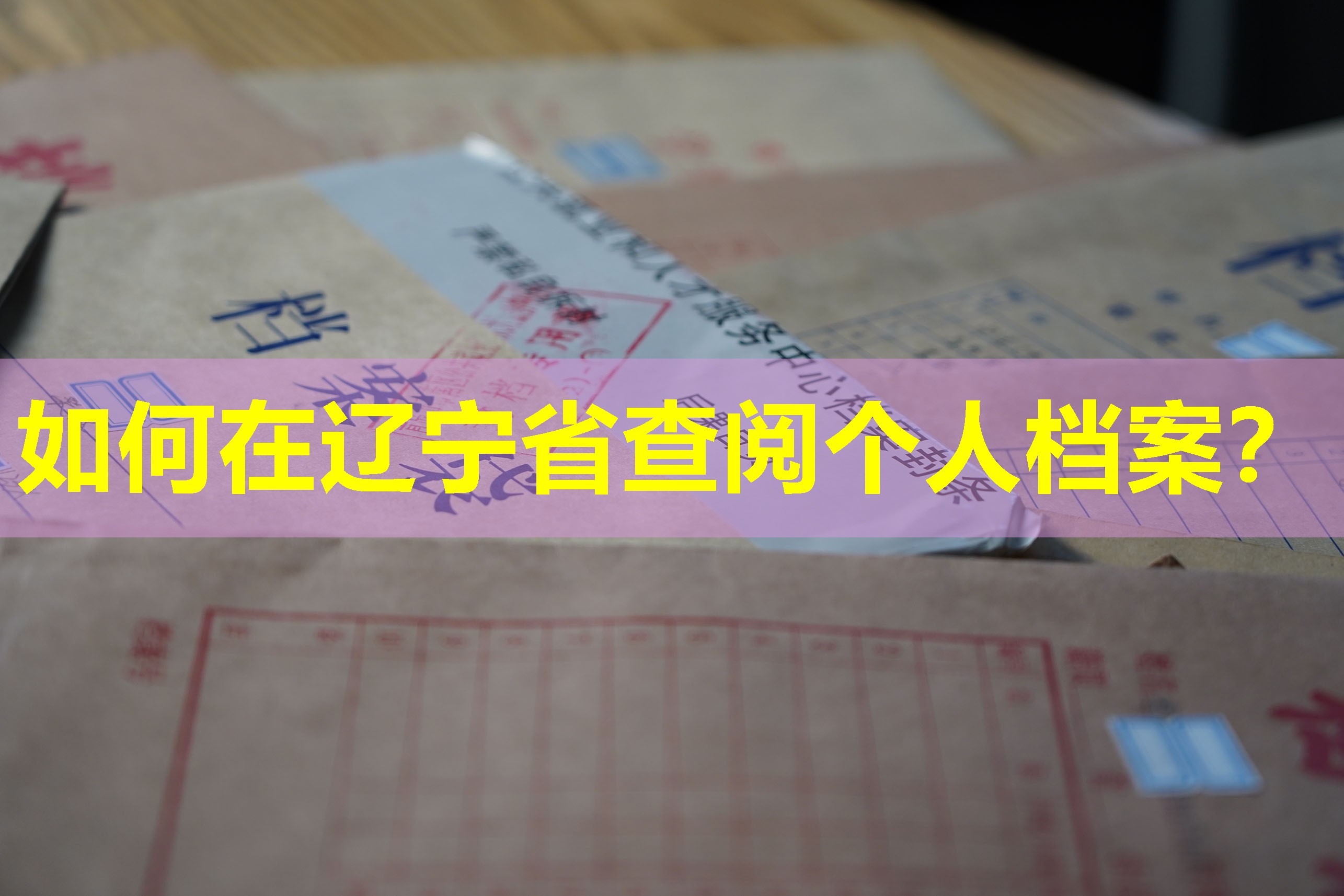 如何在辽宁省查阅个人档案？