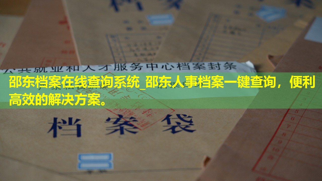 邵东档案在线查询系统_邵东人事档案一键查询，便利高效的解决方案。