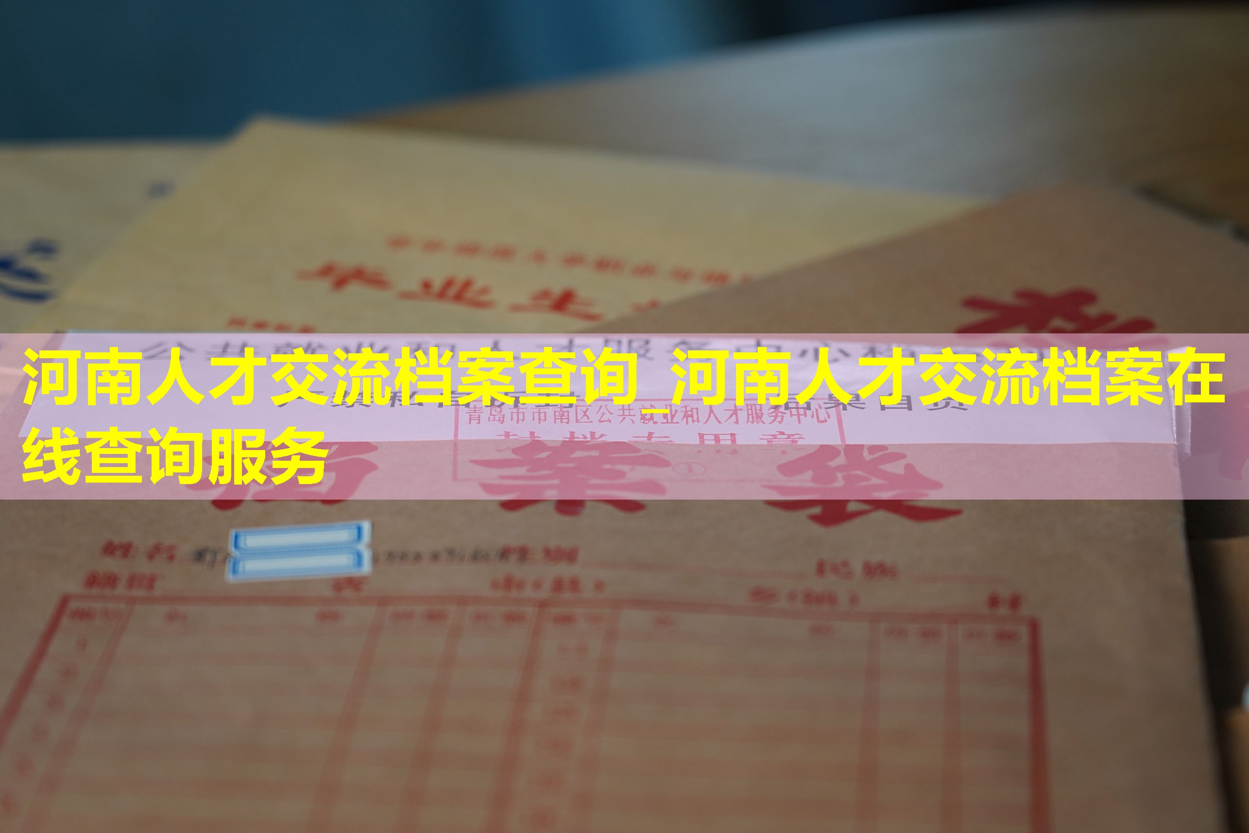 河南人才交流档案查询_河南人才交流档案在线查询服务