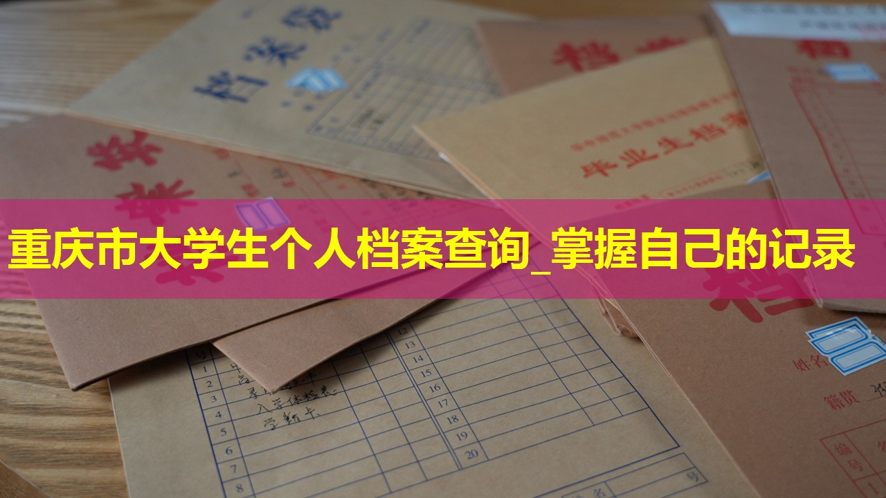 重庆市大学生个人档案查询_掌握自己的记录