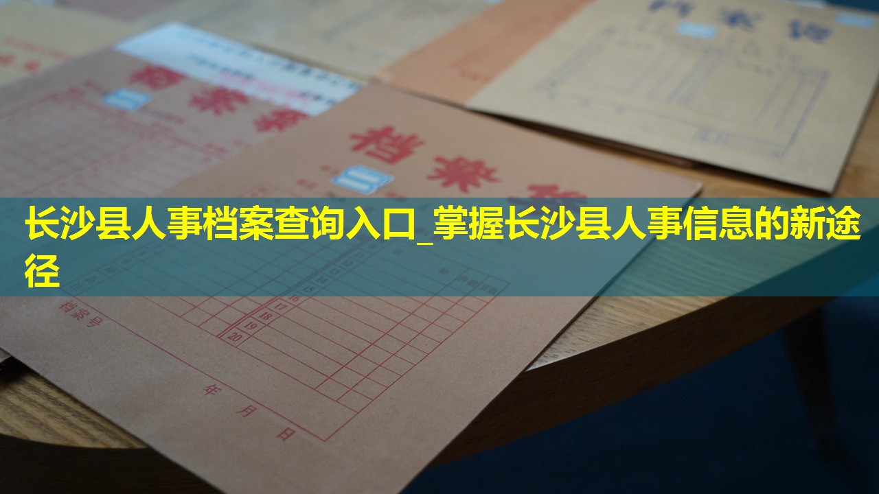 长沙县人事档案查询入口_掌握长沙县人事信息的新途径