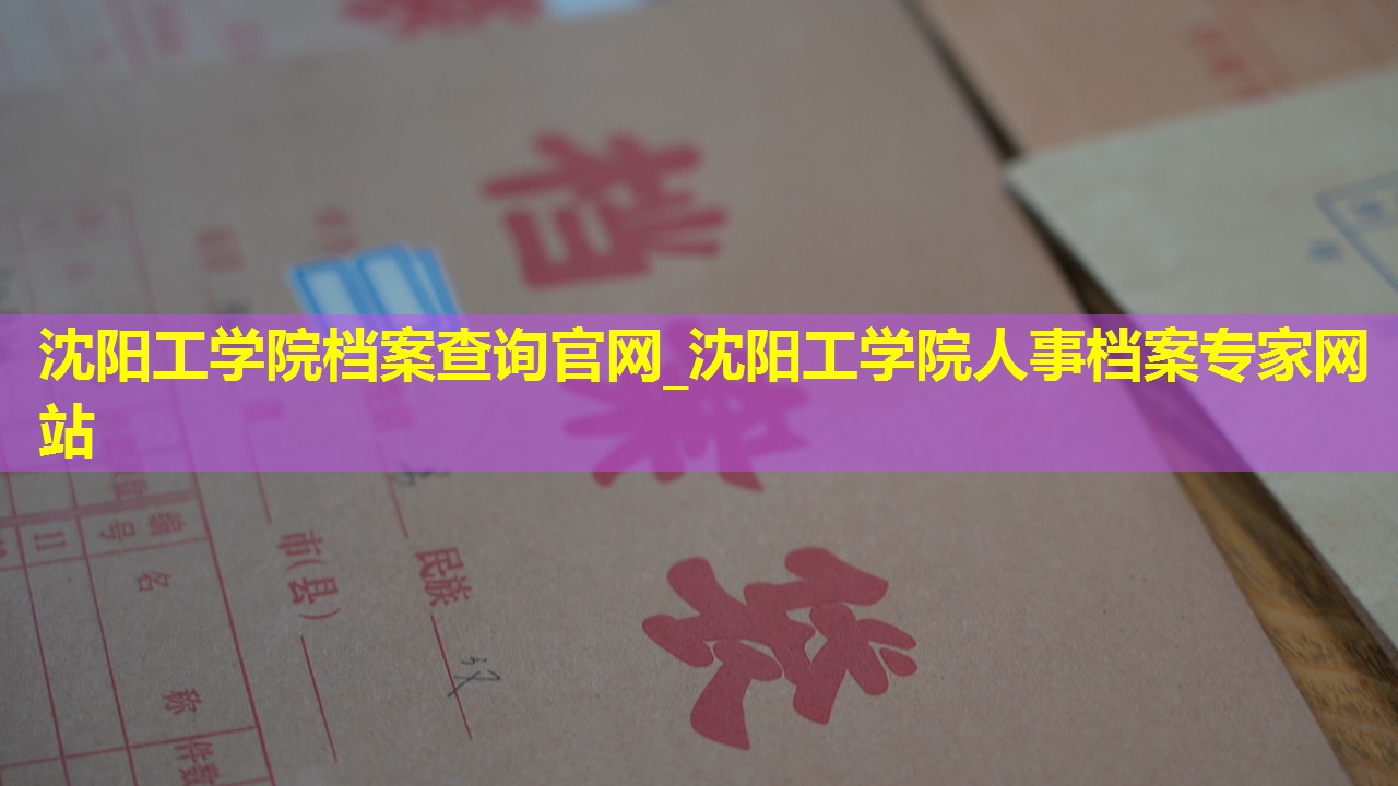 沈阳工学院档案查询官网_沈阳工学院人事档案专家网站