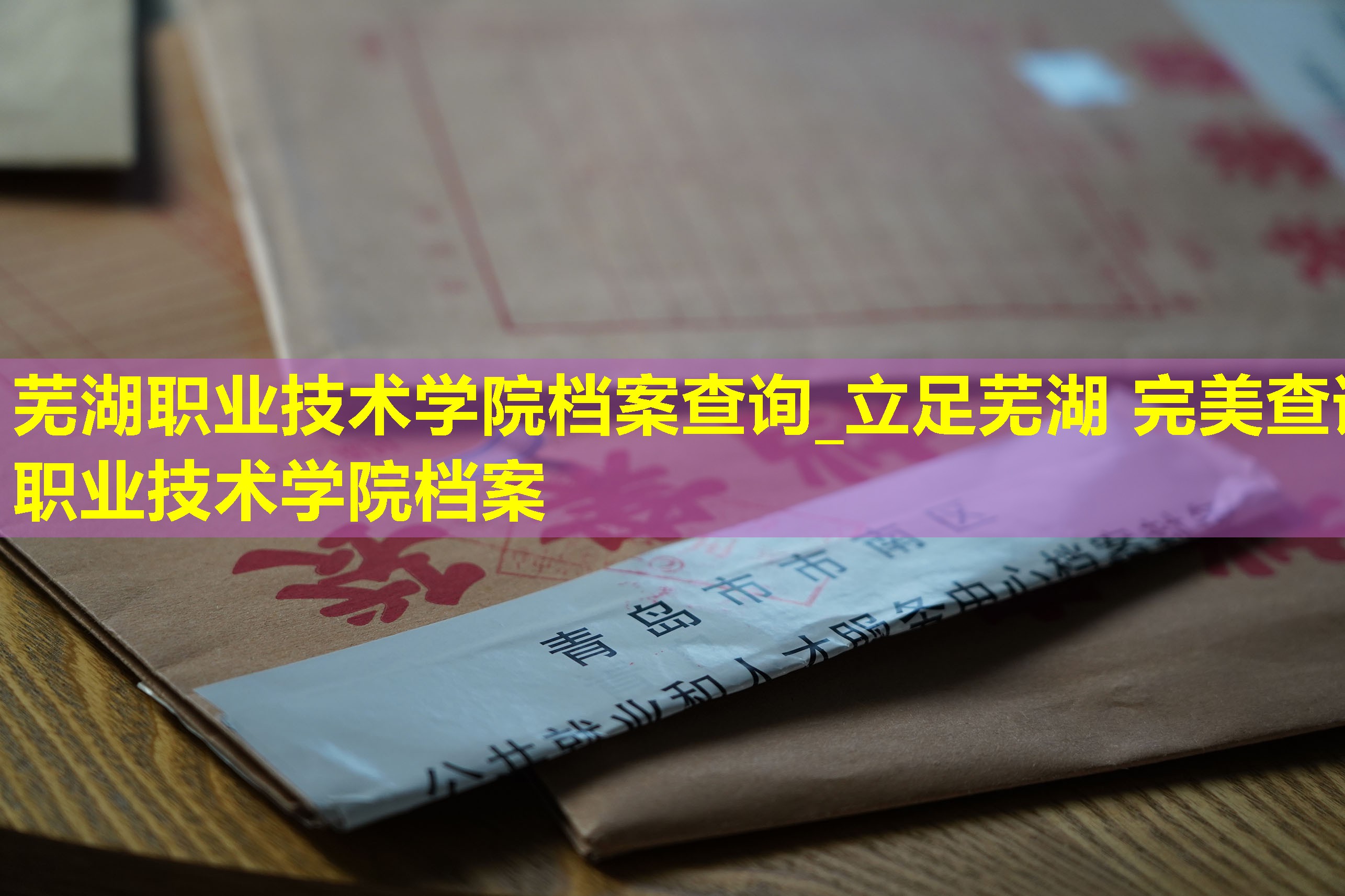 芜湖职业技术学院档案查询_立足芜湖 完美查询职业技术学院档案