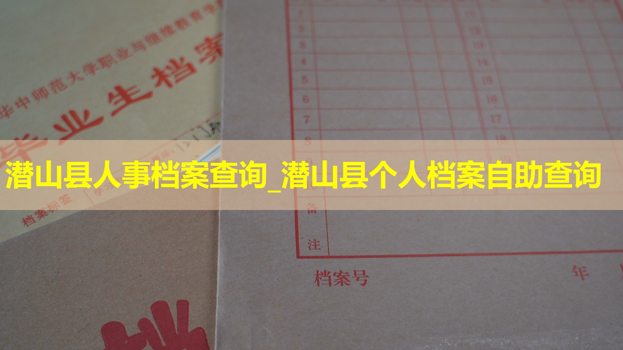 潜山县人事档案查询_潜山县个人档案自助查询