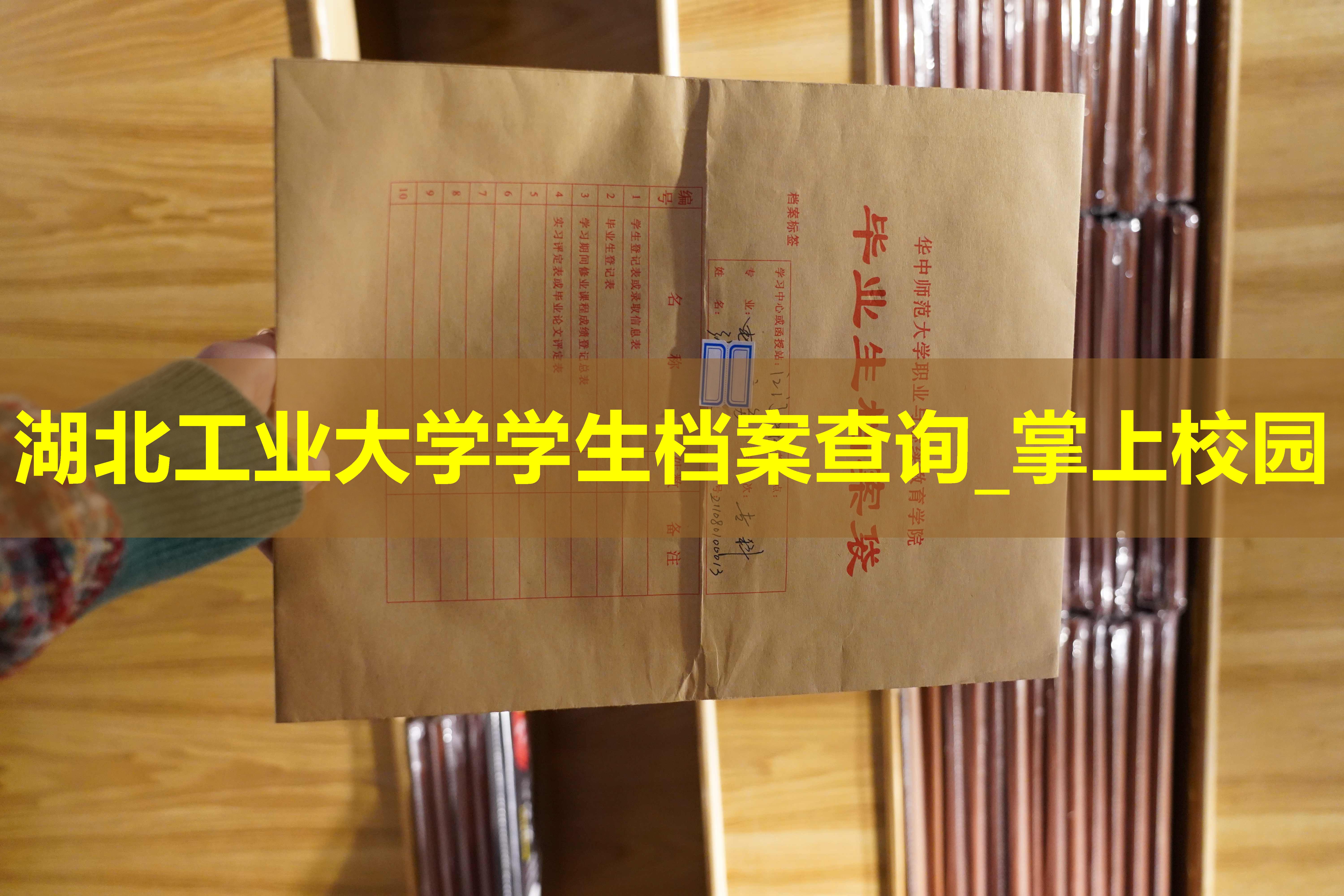 湖北工业大学学生档案查询_掌上校园