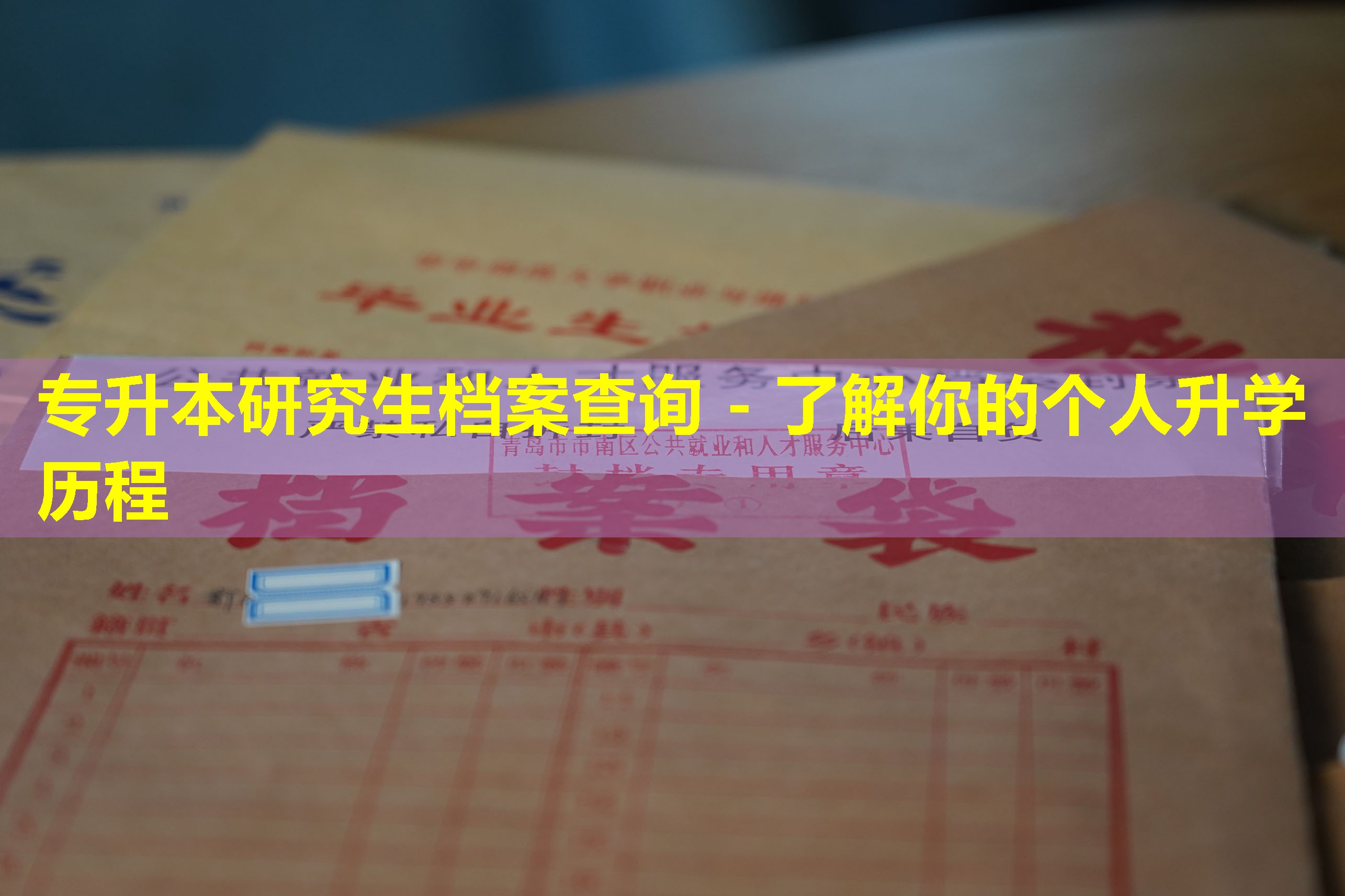 专升本研究生档案查询 - 了解你的个人升学历程