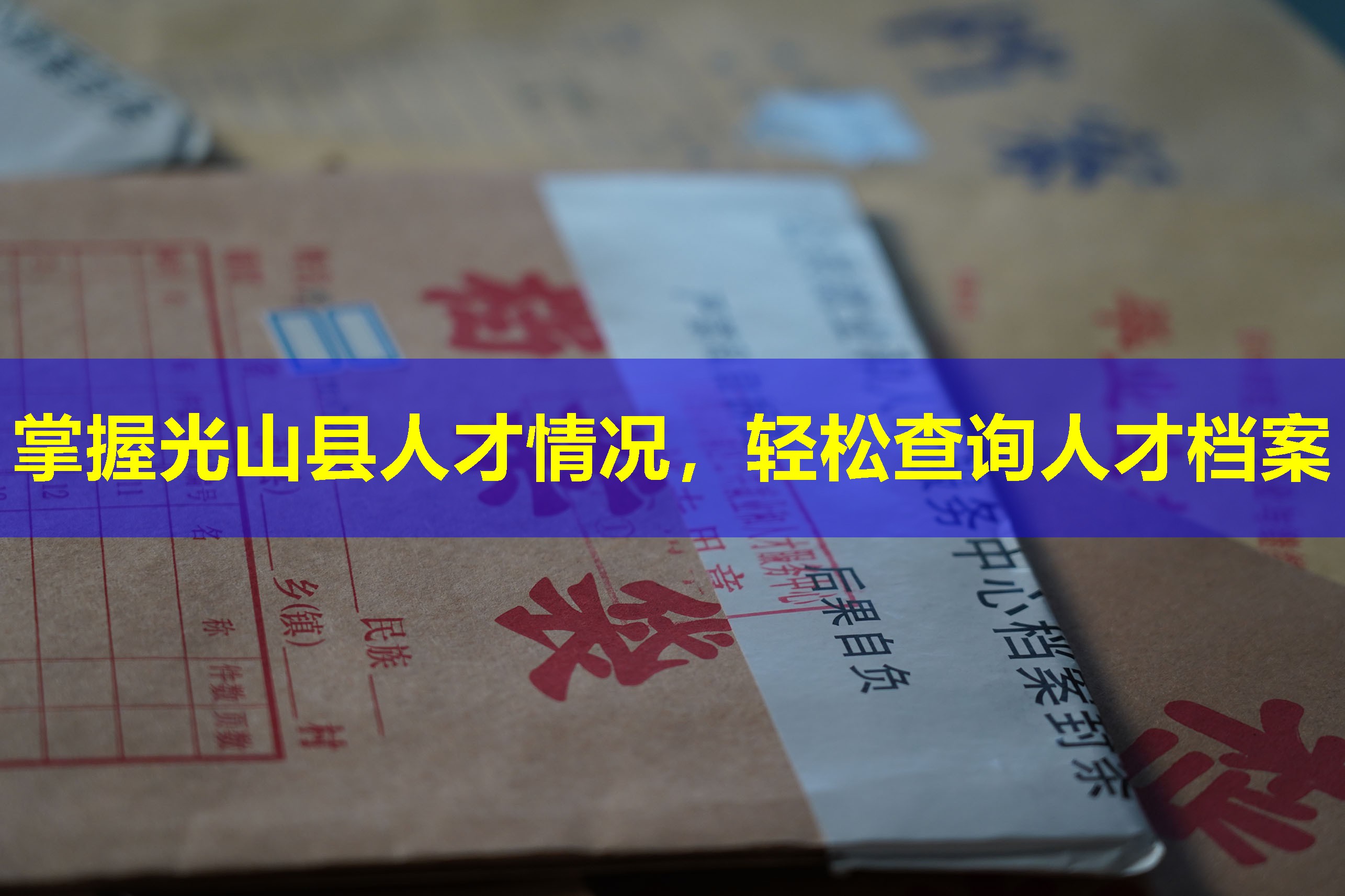 掌握光山县人才情况，轻松查询人才档案