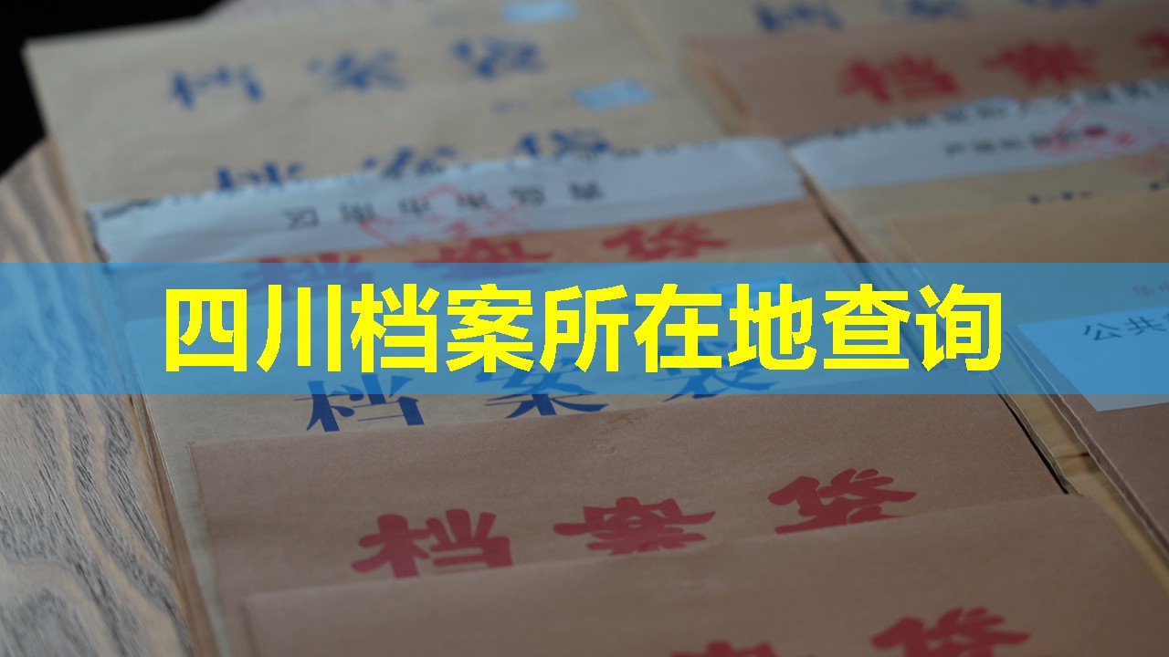 四川档案所在地查询