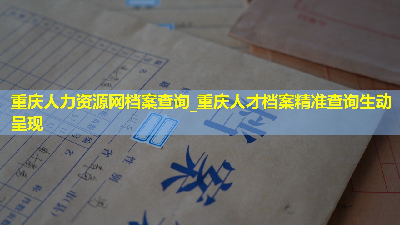 重庆人力资源网档案查询_重庆人才档案精准查询生动呈现
