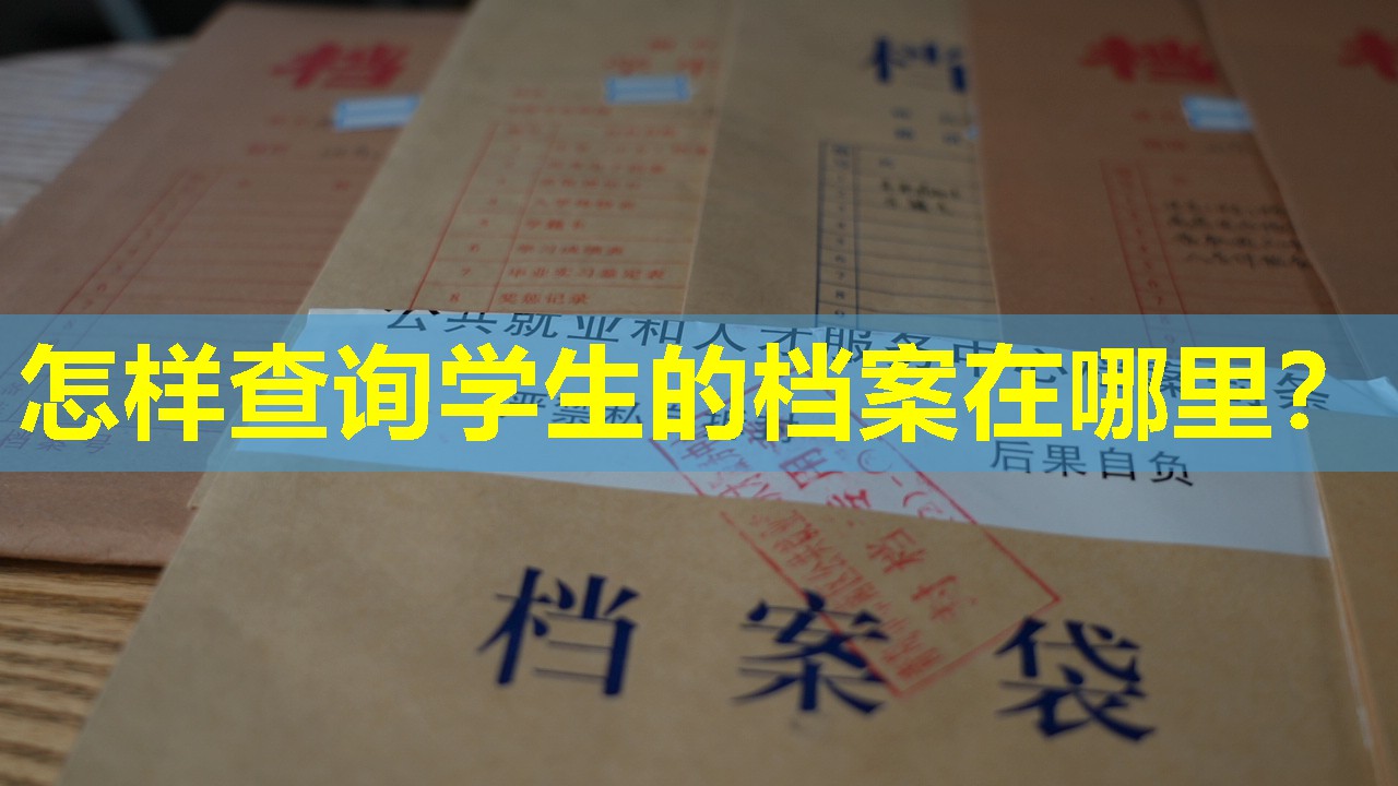 怎样查询学生的档案在哪里？