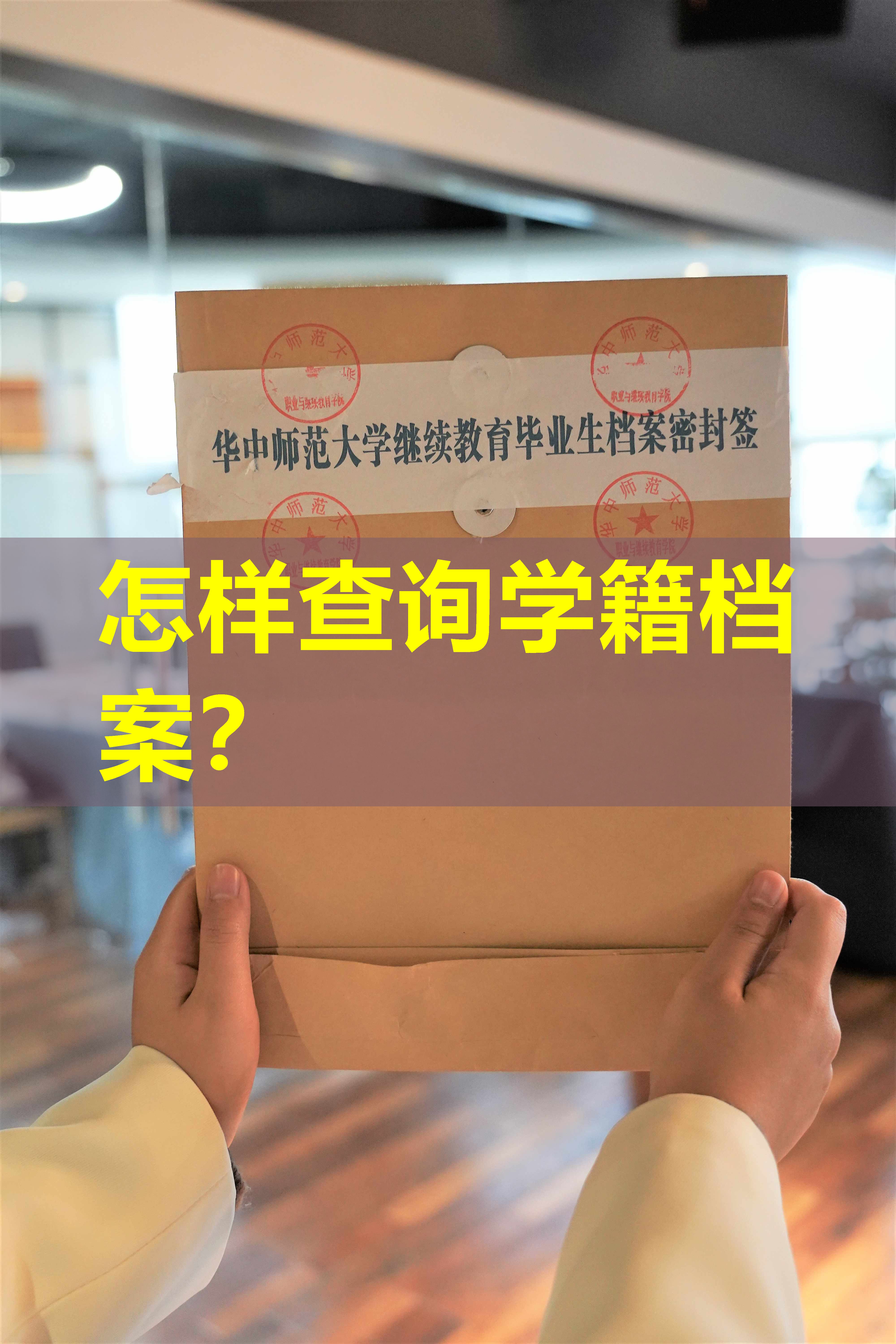 怎样查询学籍档案？