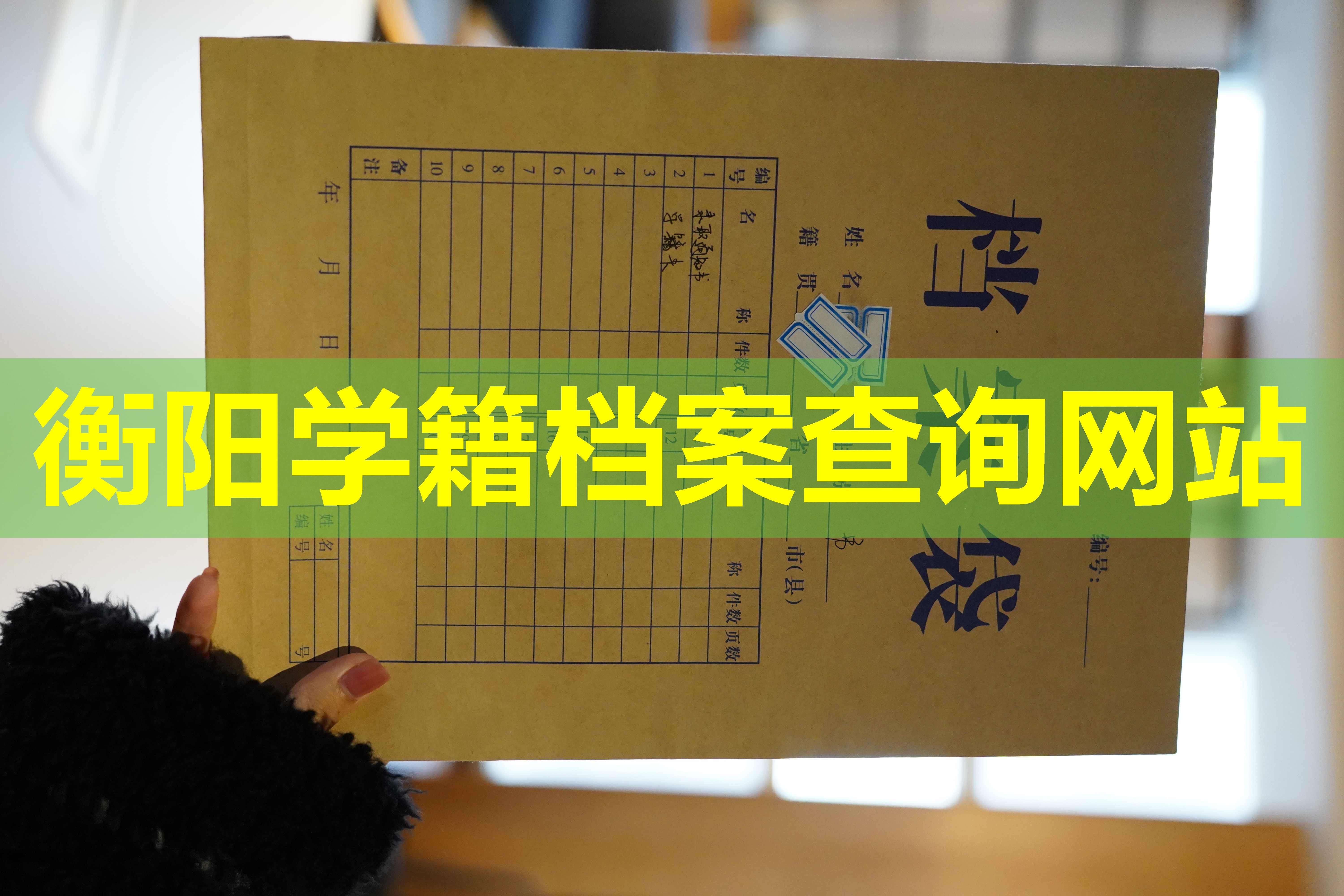 衡阳学籍档案查询网站