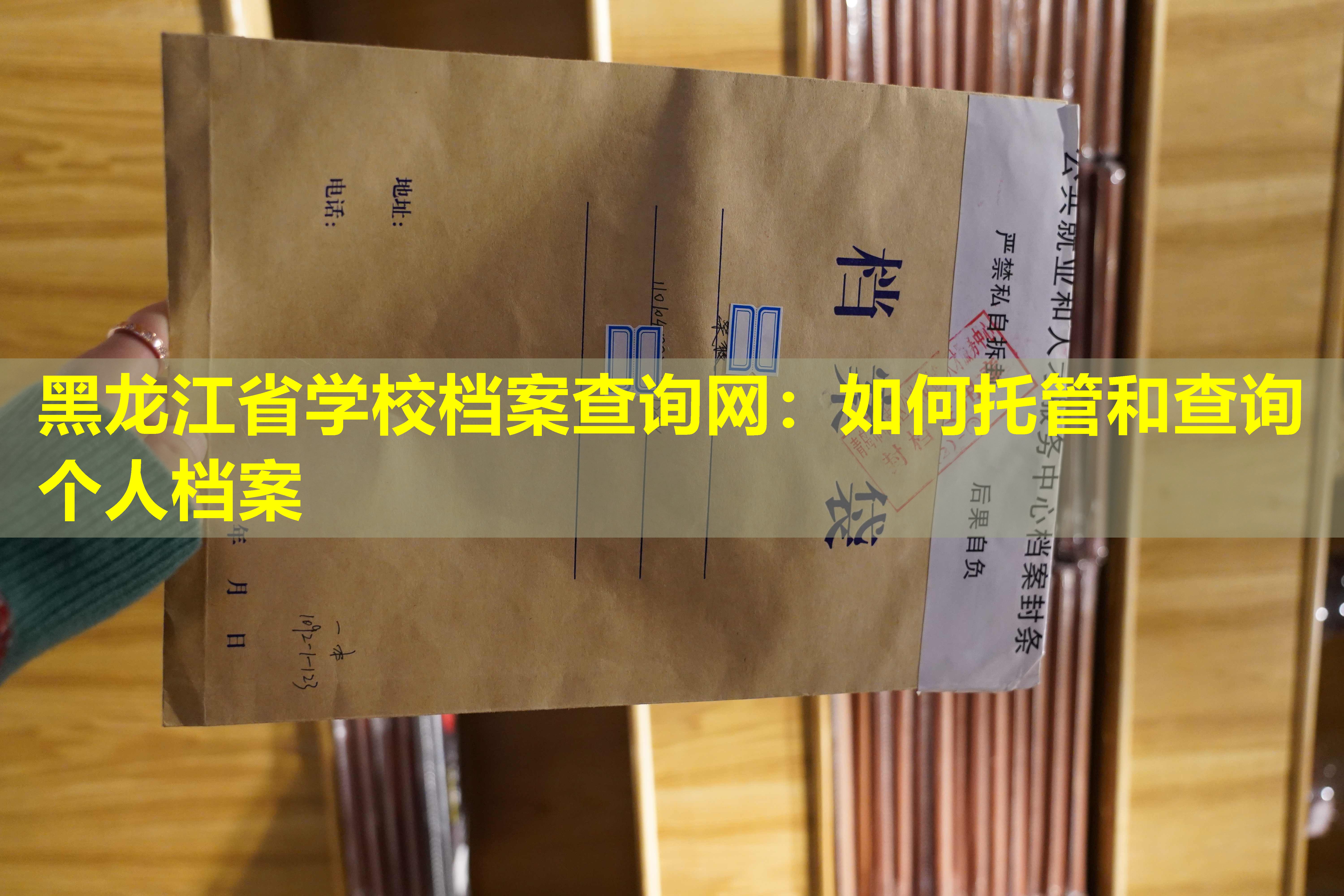 黑龙江省学校档案查询网：如何托管和查询个人档案