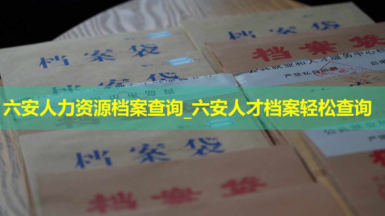六安人力资源档案查询_六安人才档案轻松查询