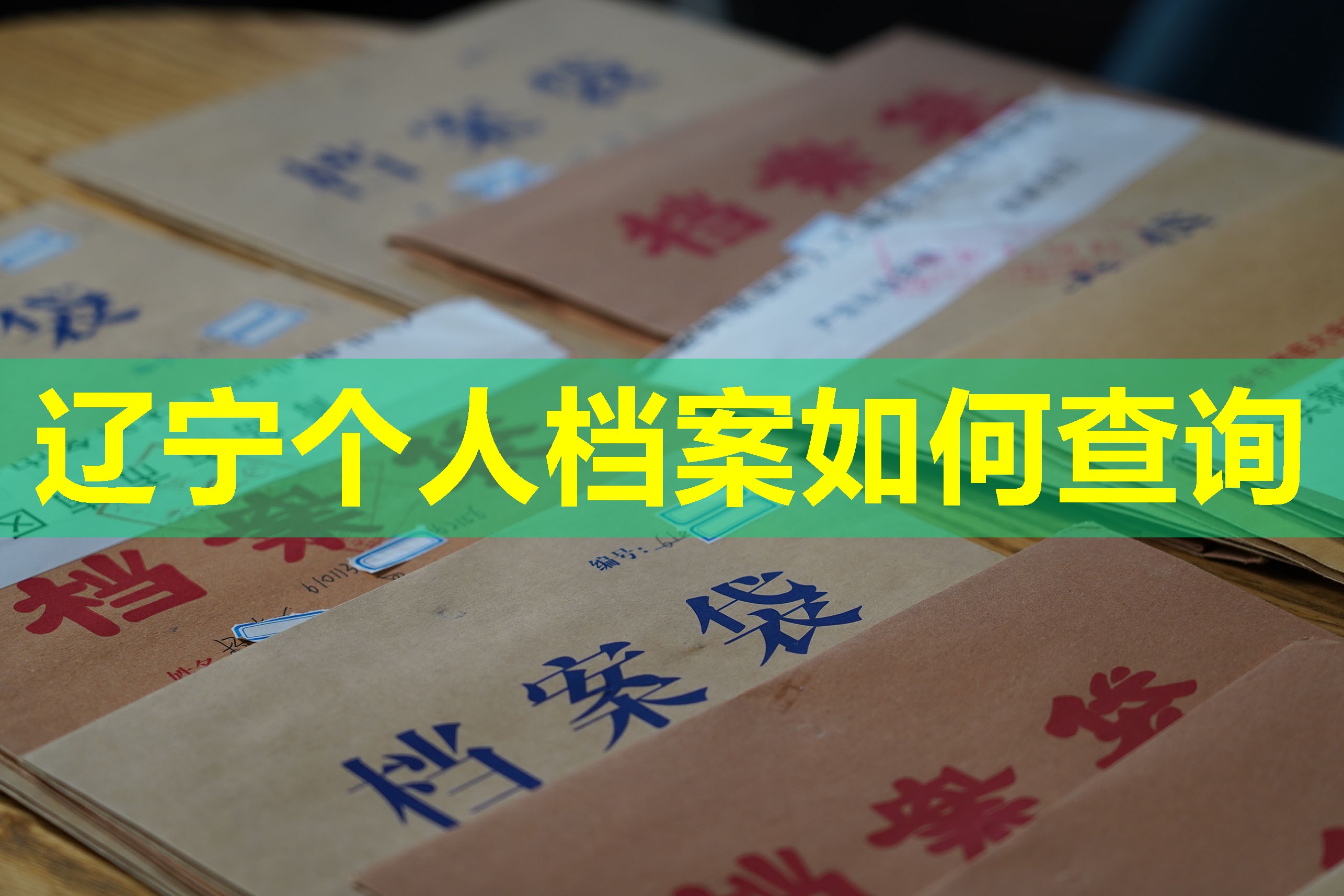 辽宁个人档案如何查询