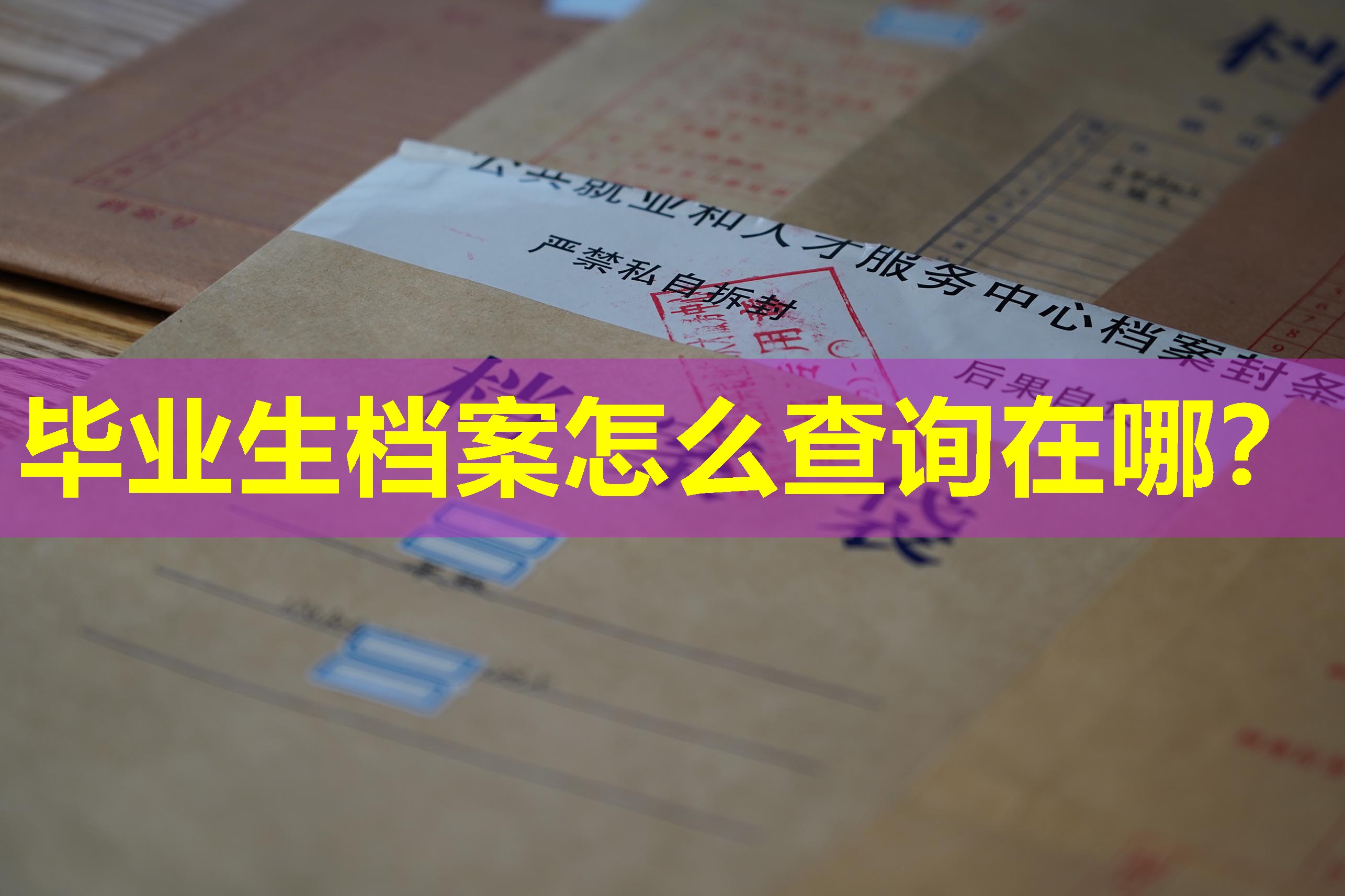 毕业生档案怎么查询在哪？
