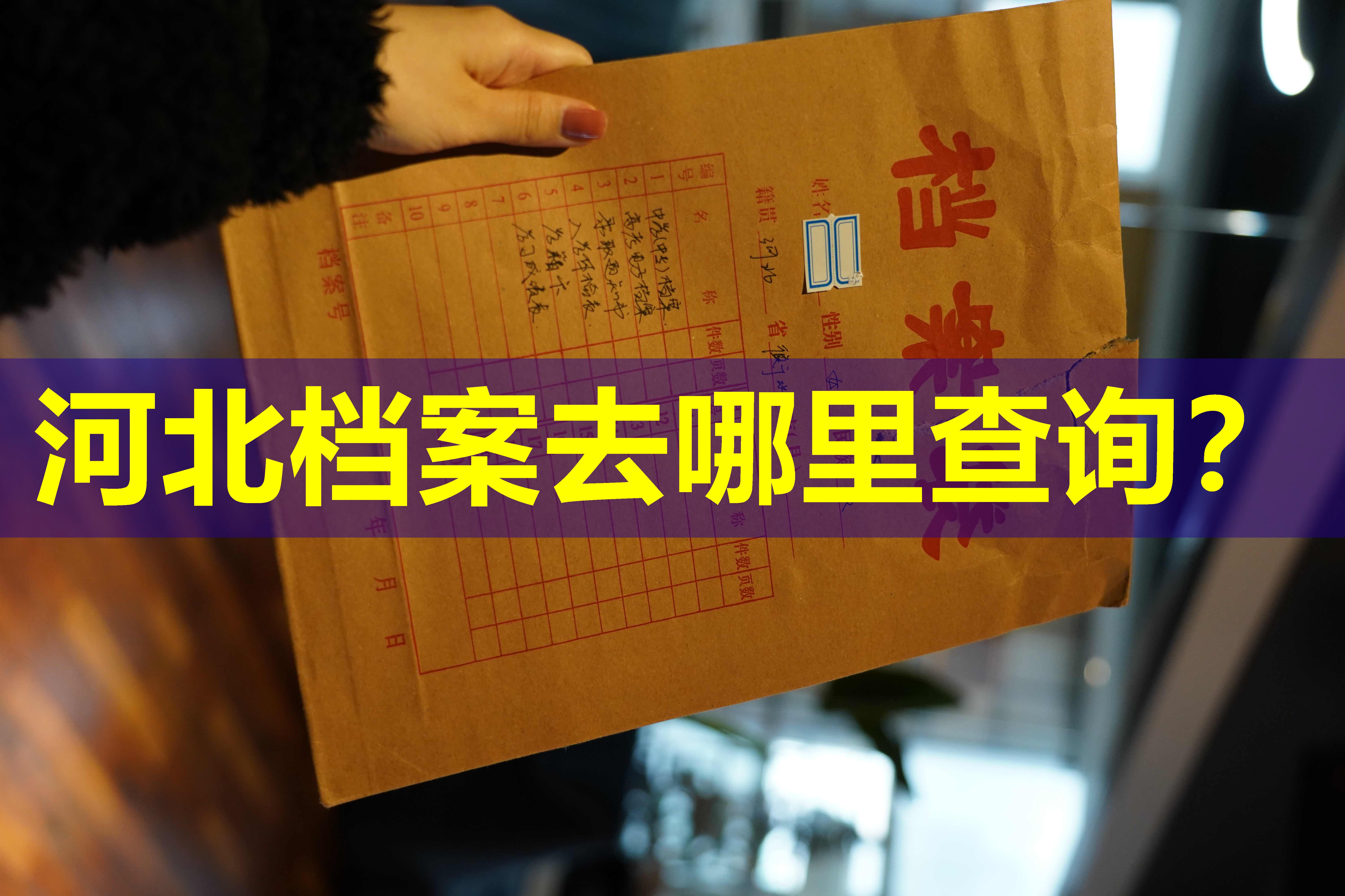 河北档案去哪里查询？